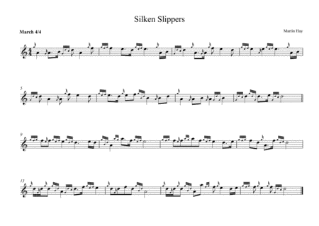 Free Sheet Music Silken Slippers