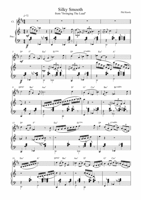 Silky Smooth Clarinet Solo Sheet Music