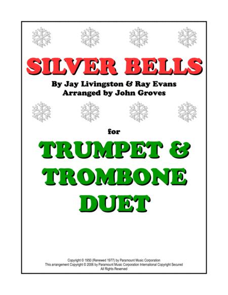 Free Sheet Music Silver Bells Trumpet Trombone Duet