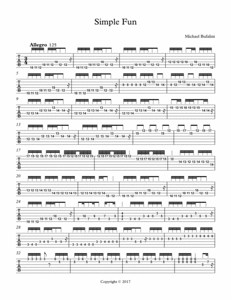 Simple Fun Sheet Music