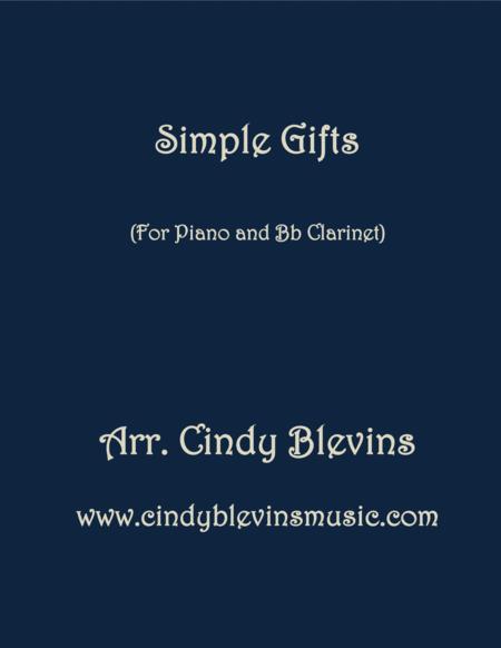 Free Sheet Music Simple Gifts Arranged For Piano And Bb Clarinet