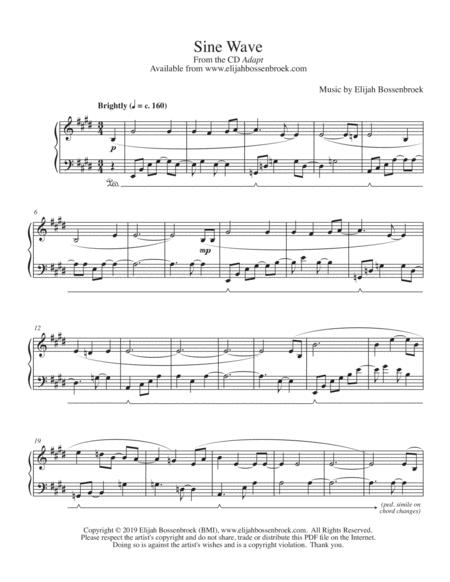 Free Sheet Music Sine Wave