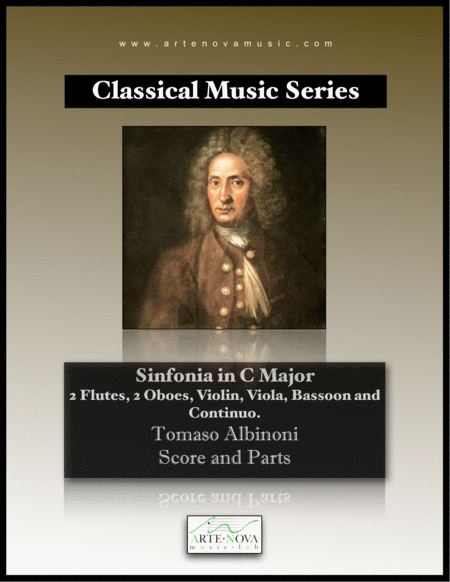 Sinfonia C Major 2 Flutes 2 Oboes Bassoon Strings And Continuo Sheet Music