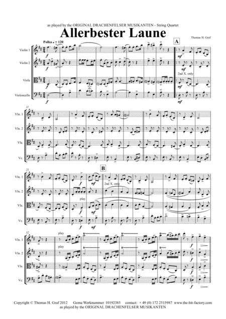 Sinfonia No 2 Bwv 788 For String Trio Sheet Music