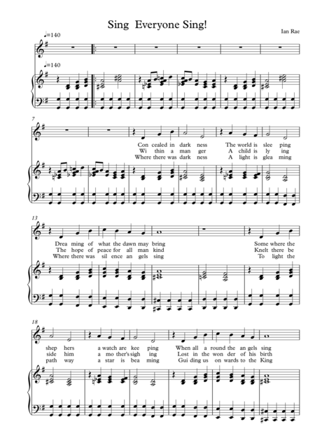 Sing Everyone Sing Sheet Music