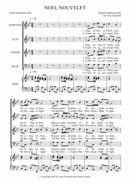 Sing We Now At Christmas Satb Sheet Music