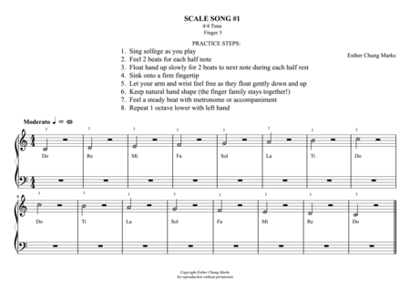 Free Sheet Music Singing Scale