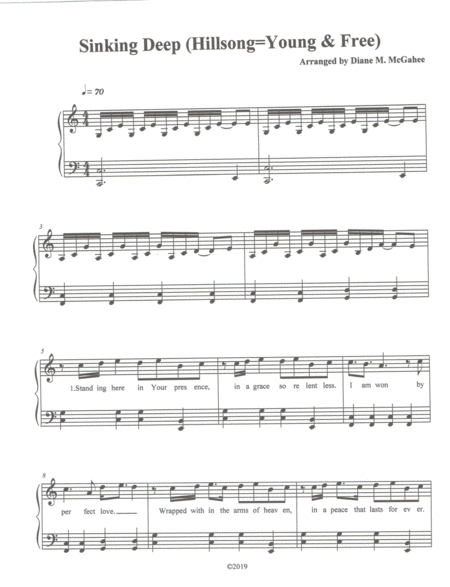 Sinking Deep Sheet Music