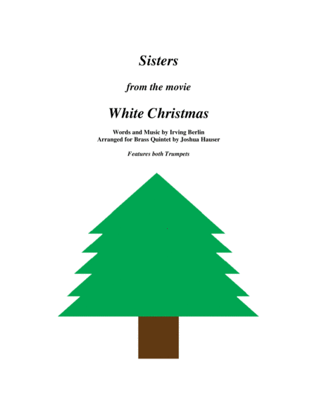 Sisters From The Movie White Christmas Brass Quintet Sheet Music