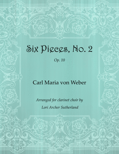 Free Sheet Music Six Pieces No 2 For Clarinet Choir