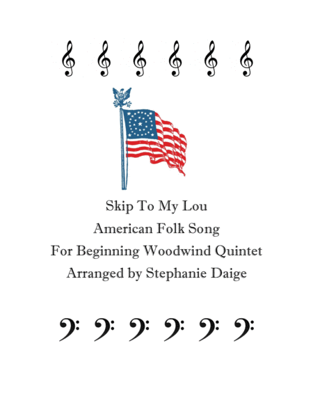 Skip To My Lou For Woodwind Quintet Sheet Music