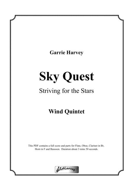 Sky Quest For Wind Quintet Sheet Music