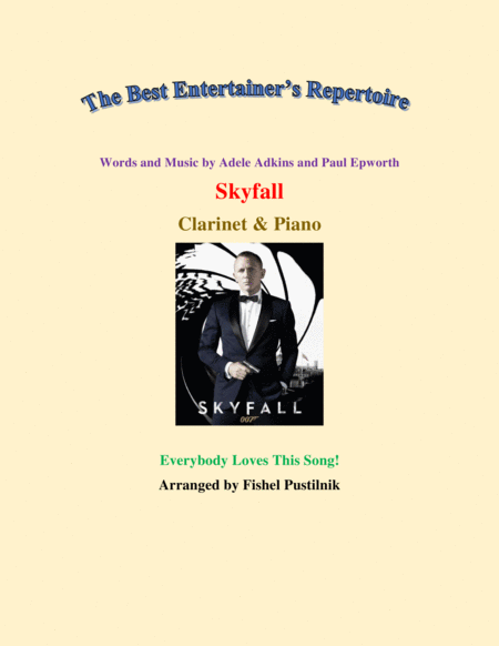 Skyfall For Clarinet And Piano Jazz Pop Version Sheet Music