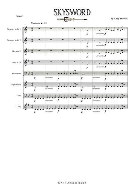 Skysword For Junior Brass Band Sheet Music