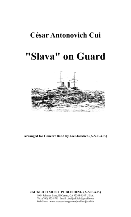 Free Sheet Music Slava On Guard