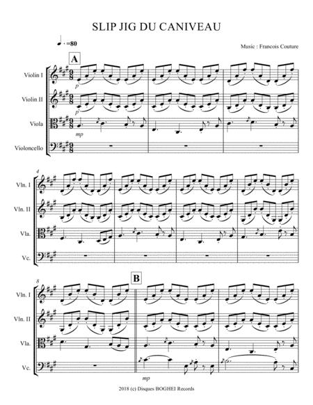 Free Sheet Music Slip Jig Du Caniveau La Suite Flche