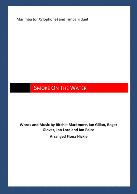 Free Sheet Music Smoke On The Water