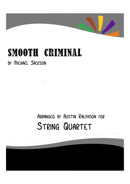 Smooth Criminal String Quartet Sheet Music