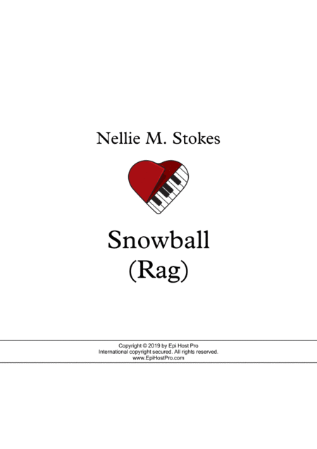 Free Sheet Music Snowball Rag