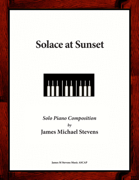 Free Sheet Music Solace At Sunset