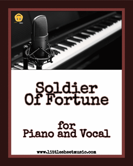 Free Sheet Music Soldier Of Fortune Piano Vocal