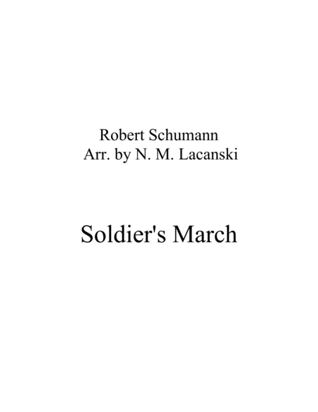 Soldiers March Sheet Music