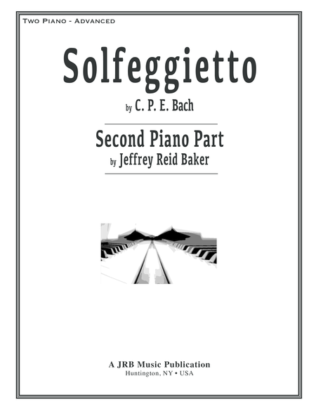 Solfeggietto Cpe Bach 2 Piano Version Jeffrey Reid Baker 2nd Piano Sheet Music