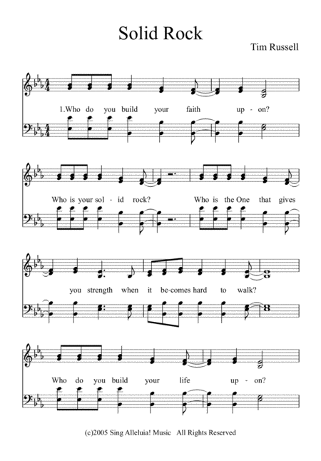 Solid Rock Sheet Music