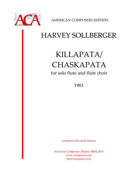 Free Sheet Music Sollberger Killapata Chaskapata