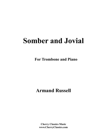 Free Sheet Music Somber And Jovial For Trombone And Piano