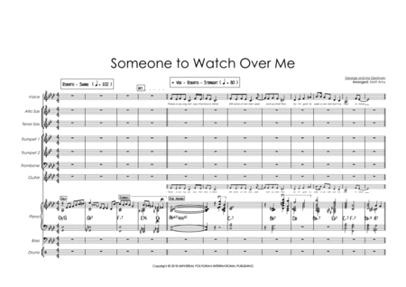 Someone To Watch Over Me Ab Major 5 Horns And Rhythm Section Sheet Music