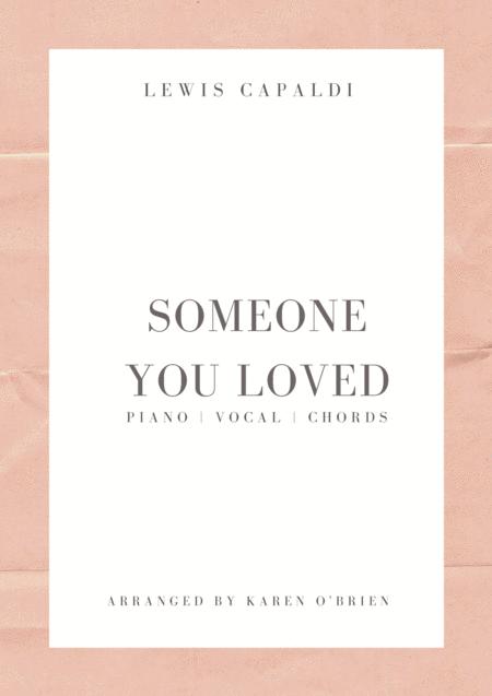 Someone You Loved Piano Accompaniment Vocal Chords Sheet Music