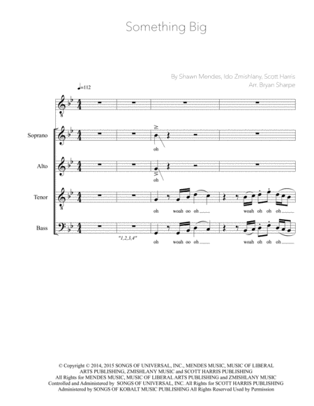 Free Sheet Music Something Big