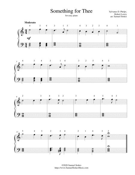 Something For Thee For Easy Piano Sheet Music