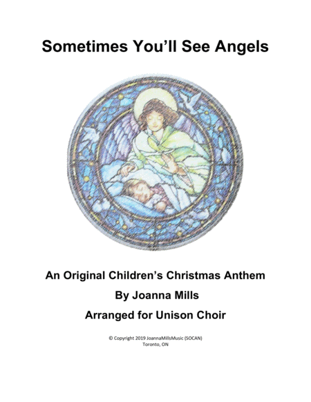Free Sheet Music Sometimes You Will See Angels Unison Choir