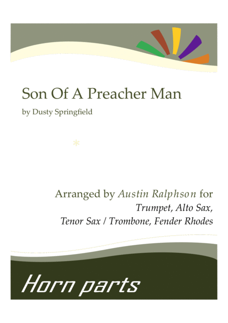 Son Of A Preacher Man Horn Parts And Fender Rhodes Sheet Music