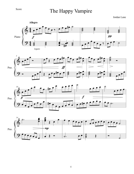 Sonata Allegro Op 1 Sheet Music