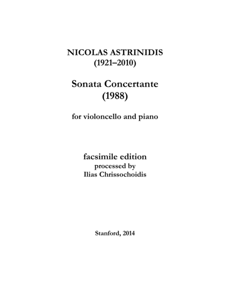 Free Sheet Music Sonata Concertante