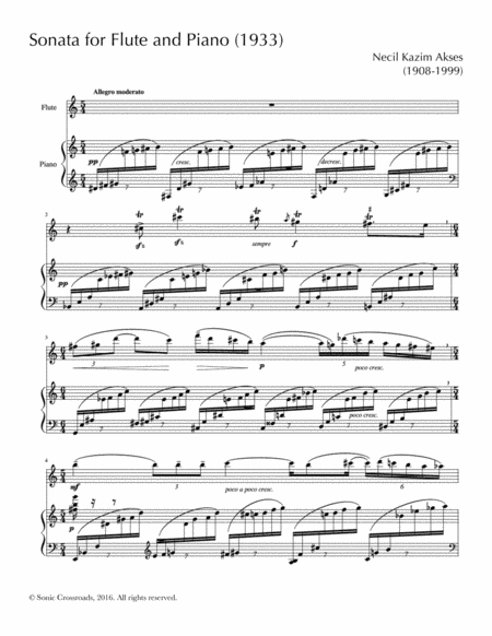 Free Sheet Music Sonata For Flute And Piano