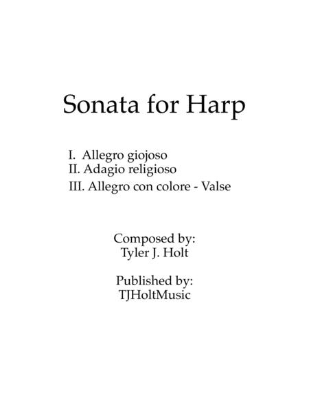 Sonata For Harp Op 17 Sheet Music