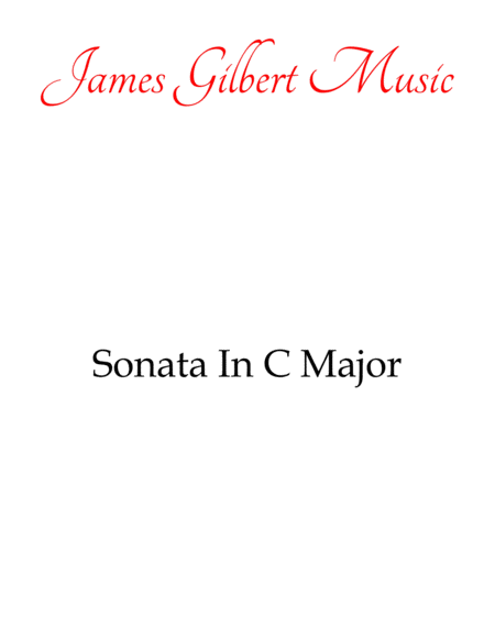 Free Sheet Music Sonata In C Major K 545