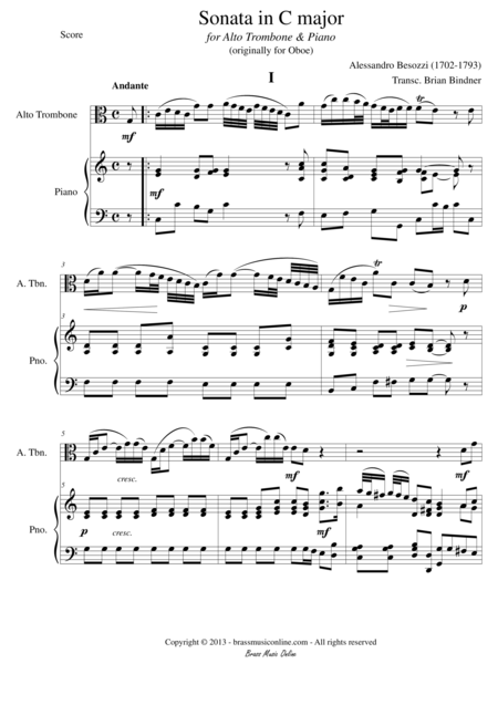 Free Sheet Music Sonata In C Major