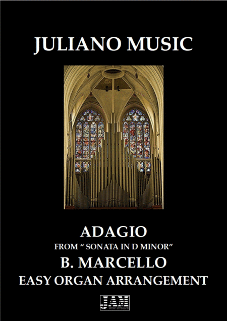 Free Sheet Music Sonata In D Minor Easy Organ C Version B Marcello