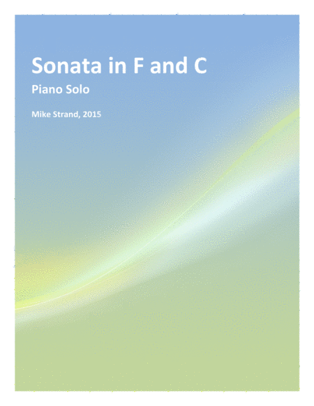 Free Sheet Music Sonata In F And C For Solo Piano