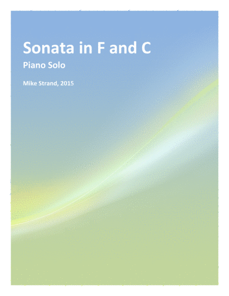 Sonata In F And C For Solo Piano Sheet Music