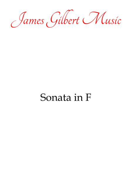 Sonata In F Major K 332 Sheet Music