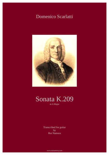 Free Sheet Music Sonata K 209 In A Major