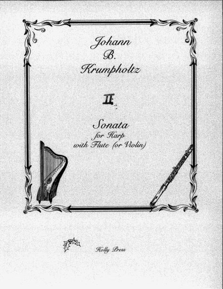Free Sheet Music Sonata No 2 For Harp And Flute Or Violin