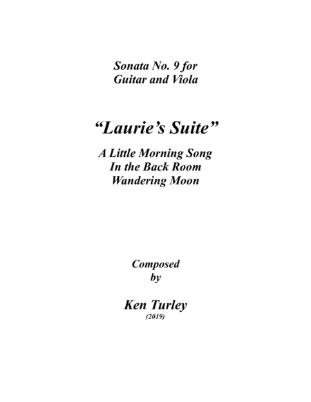 Free Sheet Music Sonata No 9 For Guitar And Viola Lauries Suite