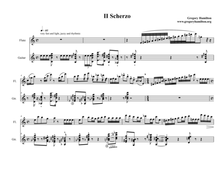 Free Sheet Music Sonata On Old American Tunes For Flute And Guitar Movement Ii